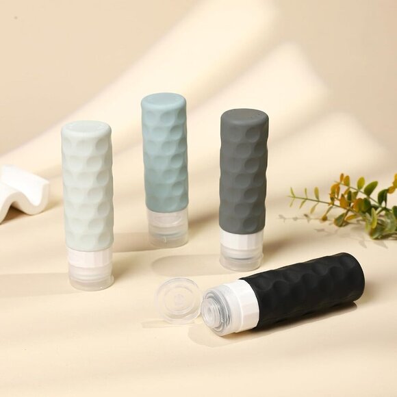 Travel Bottles for Toiletries, 4pcs Tsa Approved 3oz Travel Size Containers, BPA - Picture 6 of 7